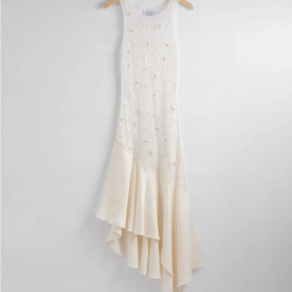 & Other Stories Cream Lace Dress